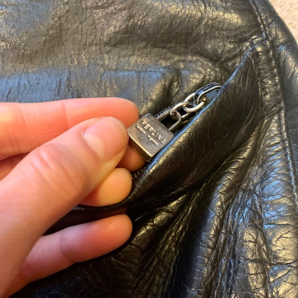 Perlina Handbag Genuine Black Leather. In excellent condition. - Picture 4 of 7